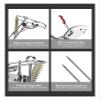 DunMuan Fishing Rods Holders Spring Automatic Full Stainless Steel Adjustable Sensitivity Folding Fishing Accessories Bracket DunMuan (Color : Silver red) view 4