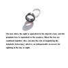Archery 37/45 Degree Hooded Peep Sight Compound Bow Peep Sight Inner Core 6X 8X Clarifier Aperture Lens Kits (Black, 37degree 6X) view 4