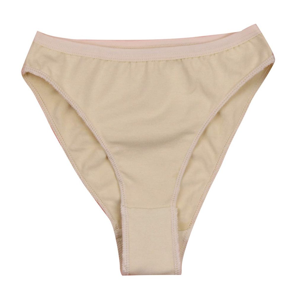 VernLan Kids Girls Seamless Ballet Dance Underwear Briefs Shorts Gymnastics High Cut Cotton Underpants Knickers Panties Nude 8-10