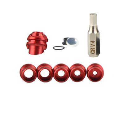 Archery 37/45 Degree Hooded Peep Sight Compound Bow Peep Sight Inner Core 6X 8X Clarifier Aperture Lens Kits (Red, 37degree 6X)