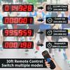 GAN Xin Portable 5 inch High 6 Digits LED Race Clock with for Running Events, Countdown/up Digital Race Timer, 12/24-Hour Clock,LED Stopwatch by Remote Control view 3