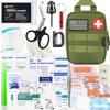 FalconTac 200 Pieces First Aid Kit IFAK Survival Kit Molle System Compatible Pouch, Emergency Kit Gift for Men, Dad, Husband, for Outdoor, Camping, Hunting, Hiking, Home, Earthquake, Disasters view 1