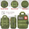 FalconTac 200 Pieces First Aid Kit IFAK Survival Kit Molle System Compatible Pouch, Emergency Kit Gift for Men, Dad, Husband, for Outdoor, Camping, Hunting, Hiking, Home, Earthquake, Disasters view 3