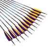 800 Spine Arrow 26 Inch Arrow Target Practice Arrow Hunting Arrow Carbon Arrows Compound Bow Recurve Bow Adult Youth Archery Indoor Outdoor Shooting Bullet Tip 12pc Purple view 2