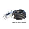 Fingerprint Bike Lock, Heavy-Duty High-Security Cable Bicycle Lock Chain with Key, Suitable for Bike, Motorcycle, Door, Fence etc, view 2