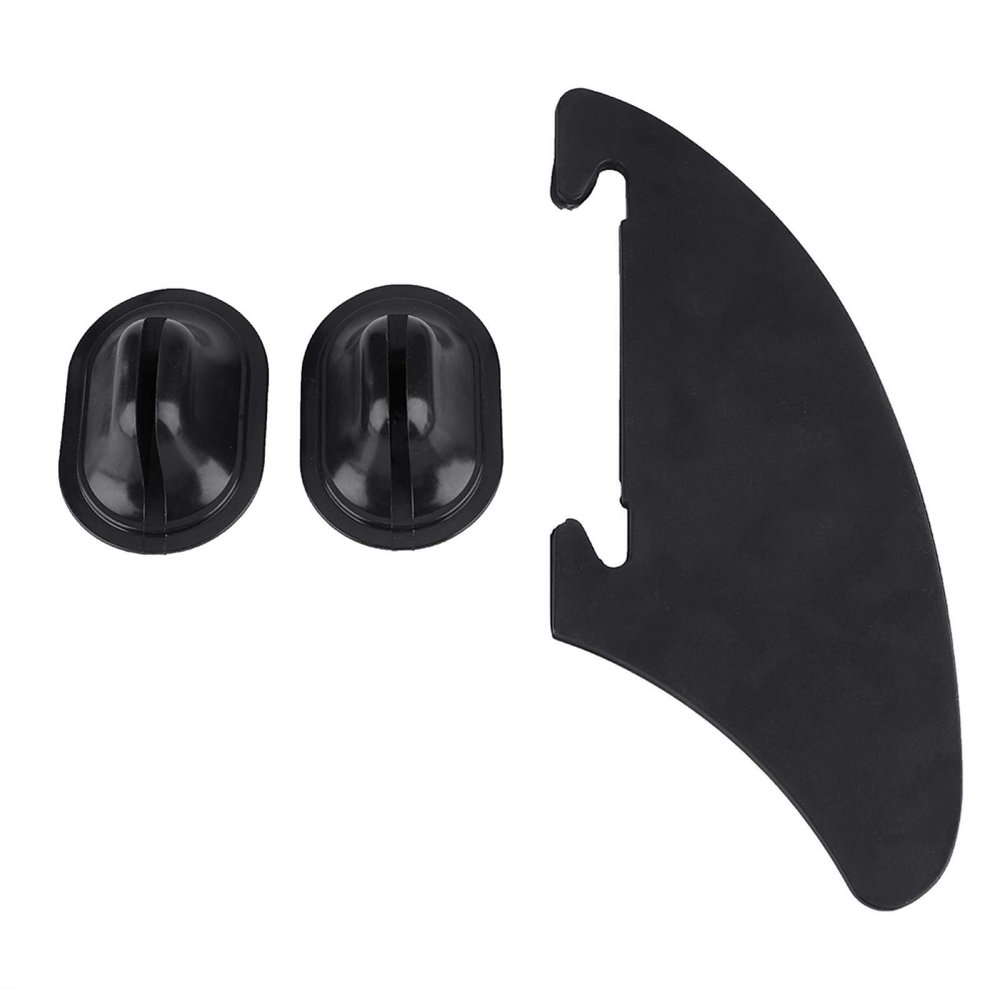 Akozon Tracking Fin,Kayak Skeg Tracking Fin Integral Fin Mounting Points Black Watershed Board Kayak Boats Canoe Accessories