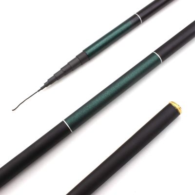 ZYHYD 8.1M Extended Carp Rod, Ultra-Light Hand-cranked Fishing Rod, Portable Foldable Carbon Fiber Feeder Fishing Rod, Stream Fishing Rod 3.6M-8.1M ZYHYD (Size : 765cm)