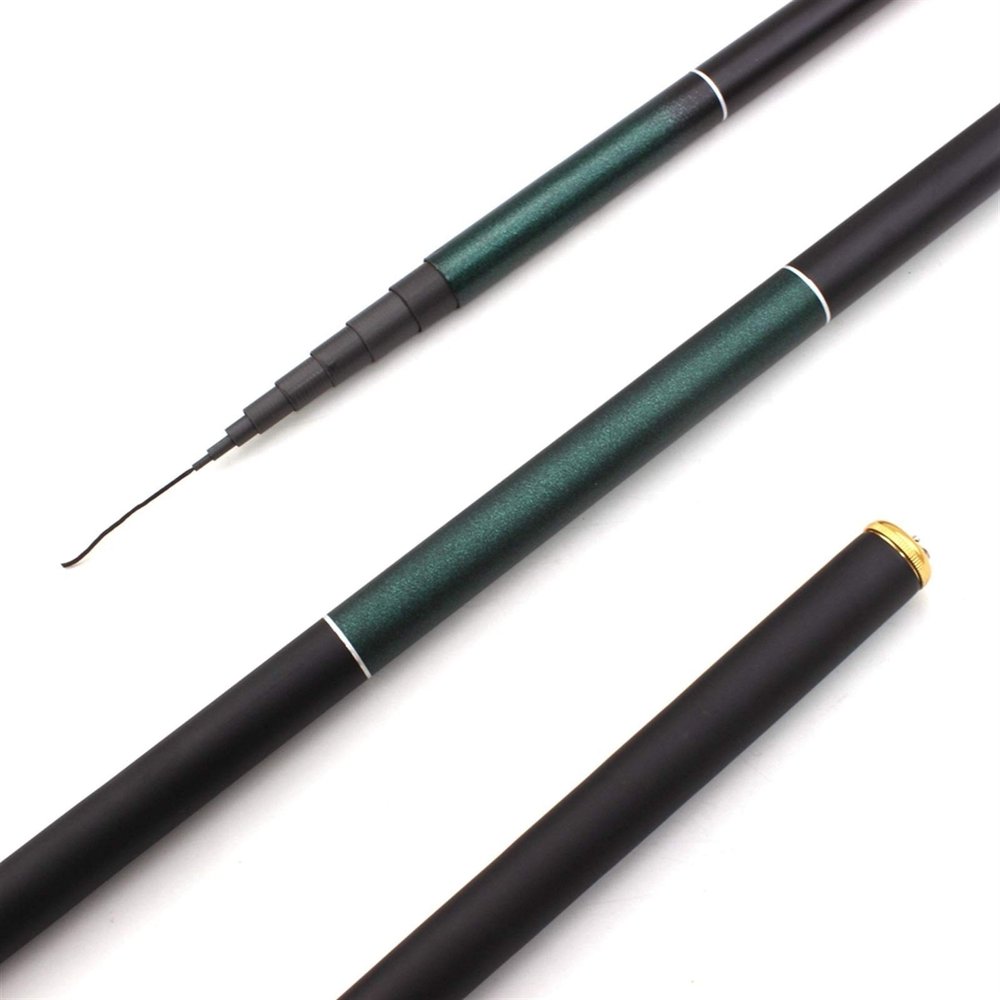 ZYHYD 8.1M Extended Carp Rod, Ultra-Light Hand-cranked Fishing Rod, Portable Foldable Carbon Fiber Feeder Fishing Rod, Stream Fishing Rod 3.6M-8.1M ZYHYD (Size : 765cm)