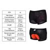 Unisex 3D Padded Cycling Underwear for Men Women Breathable, Anti Chafe Bike Riding Shorts with Seamless Design, Fit for Road Mountain Biking (Medium) view 3