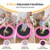 BCAN 36'' Toddler Trampoline, ASTM Certified - Kids Trampoline for Ages 1-6, Foam Handle & Safe Thickened Cover, Mini Trampolines for Kids Indoor, Easy to Assemble view 2