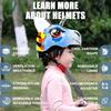 Unicorn Toddler and Kids Bike Helmet Adjustable and Multi-Sport for Child Boys and Girls.for Bicycle Skateboard Skating Scooter Helmet with Rear Light view 3