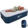 Active Era Overnight Bundle Twin Air Mattress and 3 Season Sleeping Bag - Elevated Inflatable Mattress with Built in Pump and Raised Pillow & Lightweight, Compact Sleeping Bag and Blanket view 2