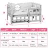 JLXJ Wooden Dogs Beds with Soft Mat/Fence/Stairs Step, Large Medium Small Pet Elevated Orthopedic Kennel Sofa, Winter Summer Use (Color : Pink-2, Size : Small) view 2