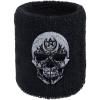 Outdoor Sweat Band for Wrist- Embroidered Heavy Metal Sweat Absorbent Wrist Band - Terrycloth Black Arm Band for Sport (Heavy Metal - Schweiband) (SkullStar) view 1