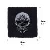 Outdoor Sweat Band for Wrist- Embroidered Heavy Metal Sweat Absorbent Wrist Band - Terrycloth Black Arm Band for Sport (Heavy Metal - Schweiband) (SkullStar) view 2