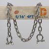 Deck Man 316 Stainless Steel 5/16" Boat Anchor Lead Chain with 2 Pack 3/8" Anti-Off Shackles, Marine Grade (4 FT) view 2