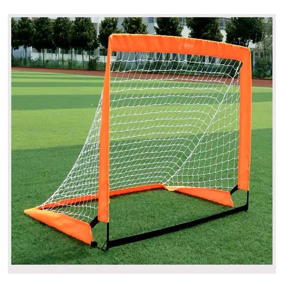 Soccer Goals Hua Mini Portable Football Goal 2 Packs, Outdoor Garden Children's Football Training Pop-up Football Net, Stabilize The Fiberglass Rod Frame, 120x80x80cm