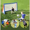 Soccer Goals Hua Mini Portable Football Goal 2 Packs, Outdoor Garden Children's Football Training Pop-up Football Net, Stabilize The Fiberglass Rod Frame, 120x80x80cm view 2