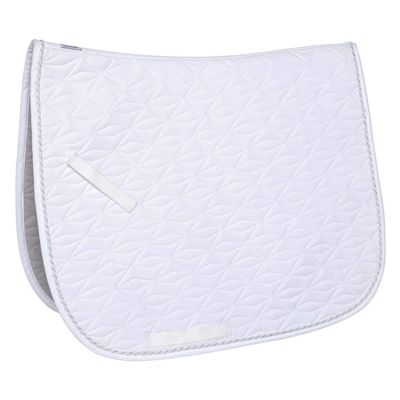 Dover Saddlery Double Diamond Soft Back Dressage Pad, Size: Dress, Color: White