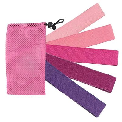 Eeneme Fabric Resistance Bands Set, Fitness Exercise Bands, Non-Slip Exercise Loops, Pull Up Assist Body Bands for Legs Glutes, Men Women Gym Strength Training Yoga Pilates, Pack of 5