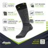 Alvada Warm Thermal Wool Socks for Winter Moisture Wicking and Breathable Cozy Boot Socks Charcoal ML view 3