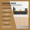 Tactical Traps - Freedom 52R Concealment Shelf with Trap Door and RFID Lock - Secure & Safe Hidden Concealment Compartment - 46" X 13.5" X 5" - Early American view 4
