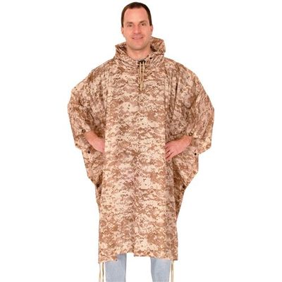 Geared2Golf Poncho in Stuff Bag - Digital Desert Camo