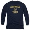 Georgia Tech Official Circle Logo Unisex Adult Long-Sleeve T Shirt,Navy, 3X-Large view 1