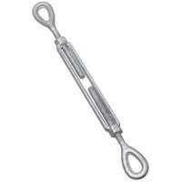 TotalTurf 177394 Eye-Eye Turnbuckle44; Forged Galvanized - .375 x 6