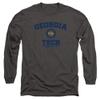 Georgia Tech Official Circle Logo Unisex Adult Long-Sleeve T Shirt,Charcoal, 3X-Large view 1
