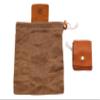 1844 Helko Werk Germany Forager Pouch for Bushcraft and Wilderness Survival Harvesting - Leather and Waxed Canvas Bag (Forager Pouch) #F9090 view 1