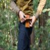 1844 Helko Werk Germany Forager Pouch for Bushcraft and Wilderness Survival Harvesting - Leather and Waxed Canvas Bag (Forager Pouch) #F9090 view 4