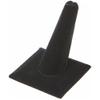 Plymor Black Velvet Ring Finger Display, Single on Square Base, 2.125" W x 2.125" D x 2.375" H (Pack of 3) view 1