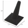 Plymor Black Velvet Ring Finger Display, Single on Square Base, 2.125" W x 2.125" D x 2.375" H (Pack of 3) view 3