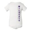 CornBorn K-State Infant Bodysuit - Vertical Wildcats - White - 6M view 1