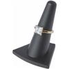 Plymor Black Rubber Ring Finger Display, Single on Triangular Base, 2" W x 1.625" D x 2.125" H (Pack of 3) view 2