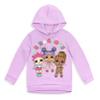 L.O.L. Surprise! Roller Sk8er Daring Diva Fierce Little Girls Pullover Fleece Hoodie and Leggings Outfit Set Purple 6-6X view 3