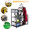 SNAIL Extra Large Golf Bag Rack Stand Holder - Fits 2 Bags & Accessories, Metal Black Garage Storage view 4
