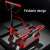 Scooters Wheel Toddler Scooter, Height Adjustable Skateboard, Foldable Travel Toys, for Men and Women (Color : Red, Size : 70 * 12 * 69-84cm) view 3