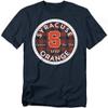 Syracuse University Official Plaid Badge Unisex Adult T-Shirt, Navy, X-Large view 1