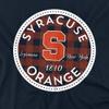Syracuse University Official Plaid Badge Unisex Adult T-Shirt, Navy, X-Large view 2