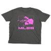 Absolute Cult Miles Davis Men's Pink Square T-Shirt Charcoal Small view 2
