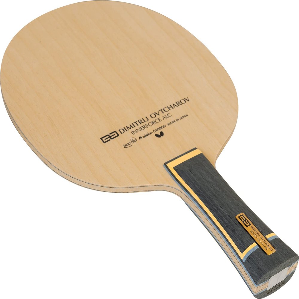 Butterfly Ovtcharov Innerforce ALC Table Tennis Blade - Professional Butterfly Table Tennis Blade - Innerforce AL Carbon Fiber Blade - Available in an, FL, and ST Handle Styles - Made in Japan