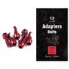 CNC MTB Caliper Bolts,Bike disc Brake Caliper Bolts M6x18mm Steel AlloyRed view 1