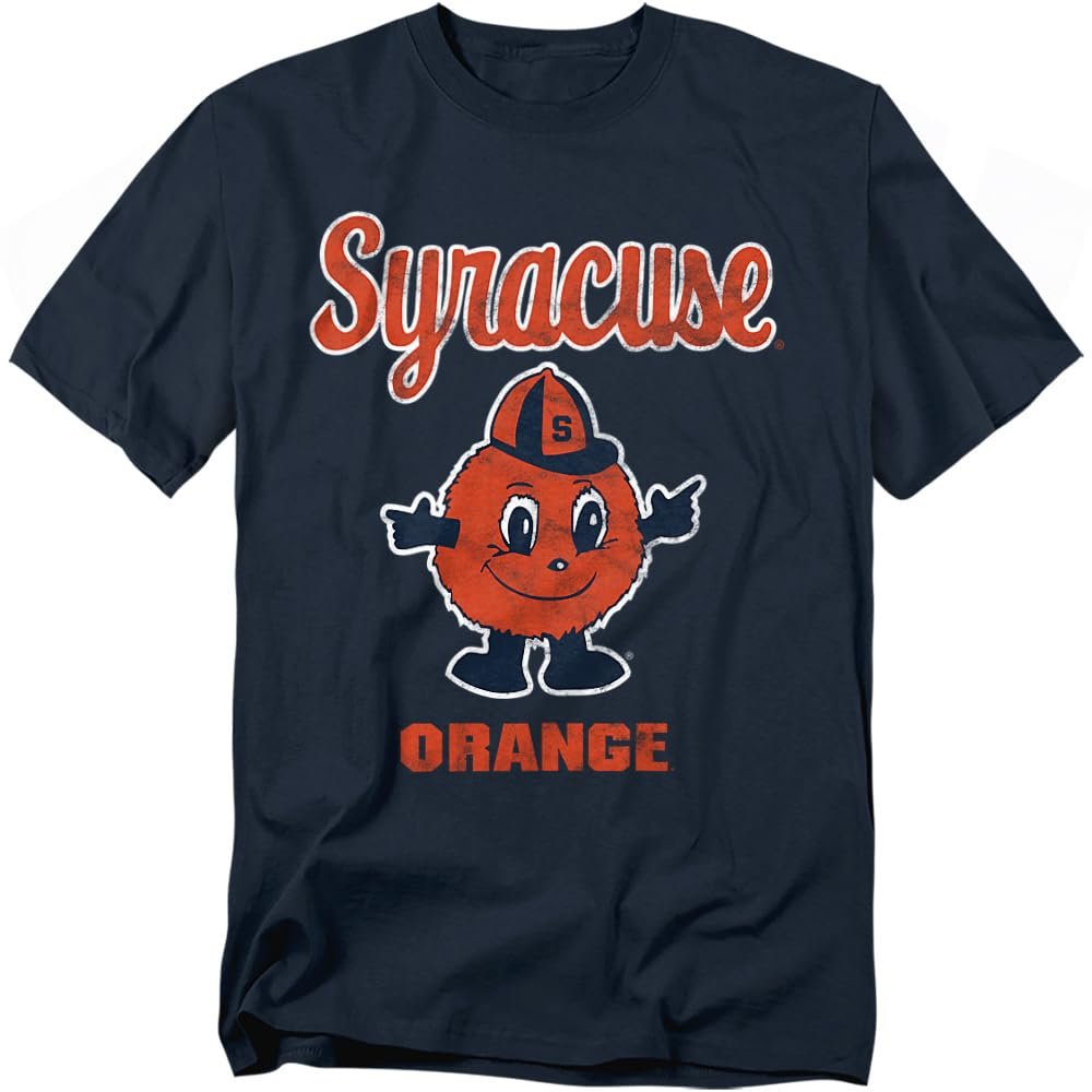 Syracuse University Official Otis Unisex Adult T-Shirt, Navy, 2X-Large