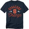 Syracuse University Official Orange Unisex Adult T-Shirt, Navy, X-Large view 1