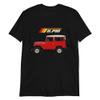 1978 Red BJ40 FJ40 Land Cruiser Off Road SUV Short-Sleeve Unisex T-Shirt view 1