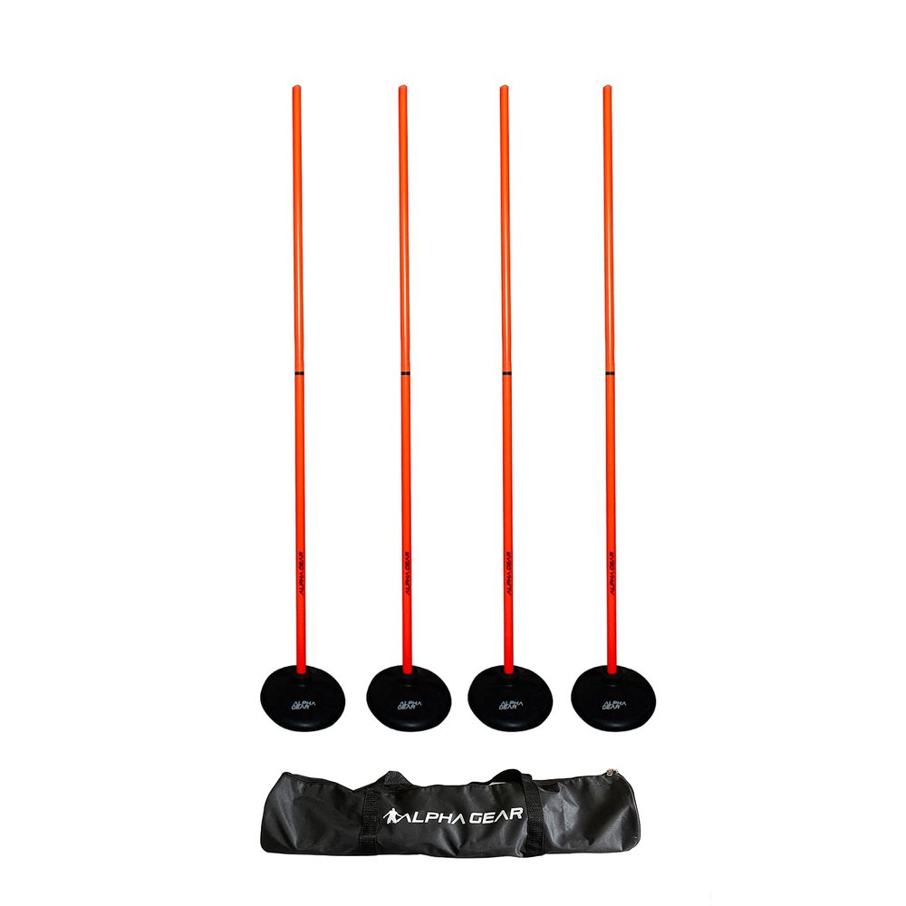 Gear FC Speed and Agility Turf Training Poles (Orange)