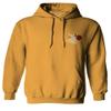 0184. dope Streetwear Graphic Good Vibe Red Rose Flowers Bones Hand Shaka Sweatshirt Pullover Hoodie (Gold X-Large) view 2
