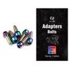 CNC MTB Caliper Bolts,Bike disc Brake Caliper Bolts M6x18mm Steel AlloyRainbow view 1